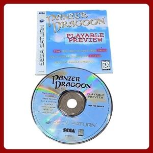 Sega Saturn Panzer Dragoon Playable Preview Demo Rare Not‎ for Resale 81018